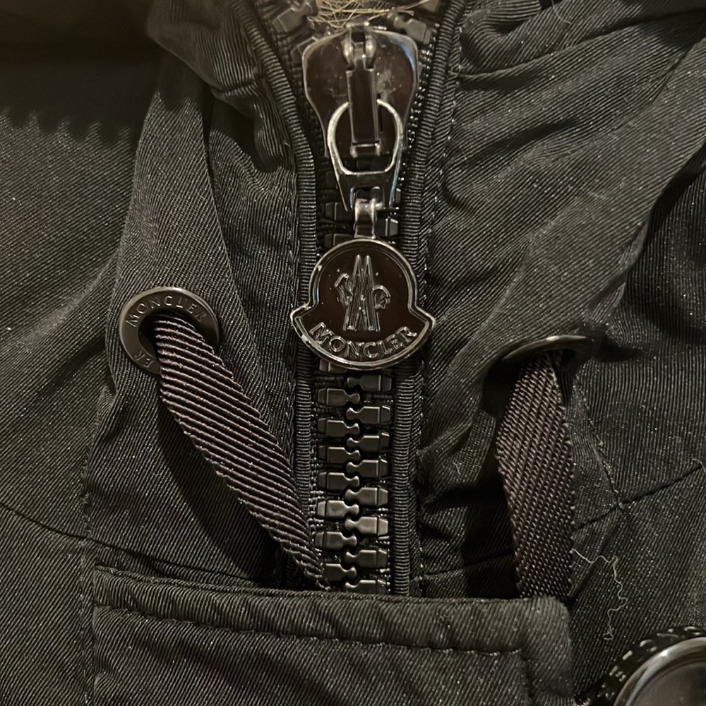 Moncler Coat with Fur Trim - Picture 8 of 14